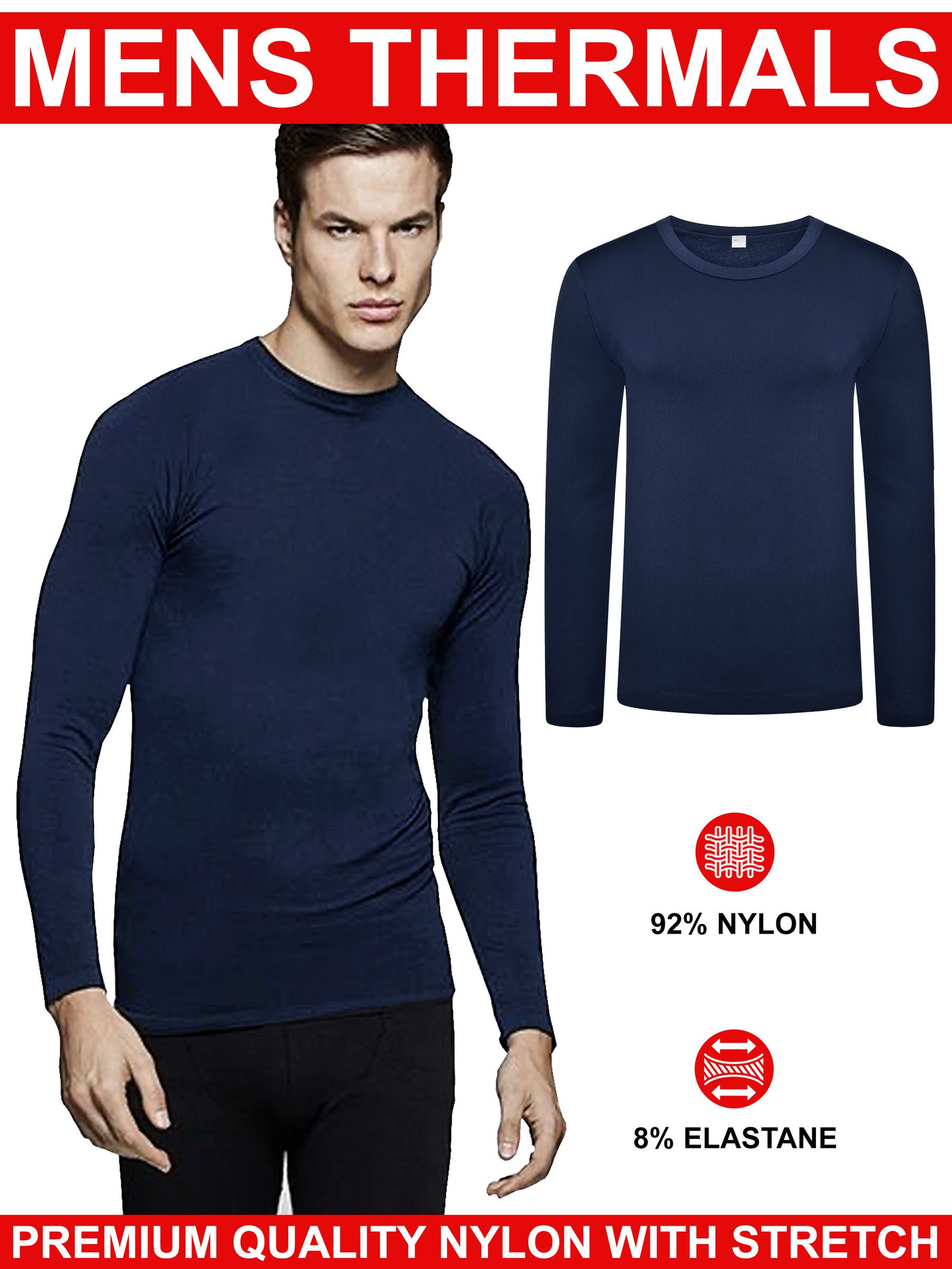 Mens Long Sleeve Thermal Set