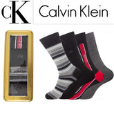 CK TIN SOCKS Calvin Klein | Mens Casual Designer Socks 4 Pack Gift Set CALVIN KLEIN RAWDENIM