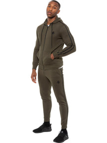 EZHD583T+EZJG582T Copy of Enzo | Mens Full Zip Up Hoodie Tape Tracksuit Set ENZO RAWDENIM