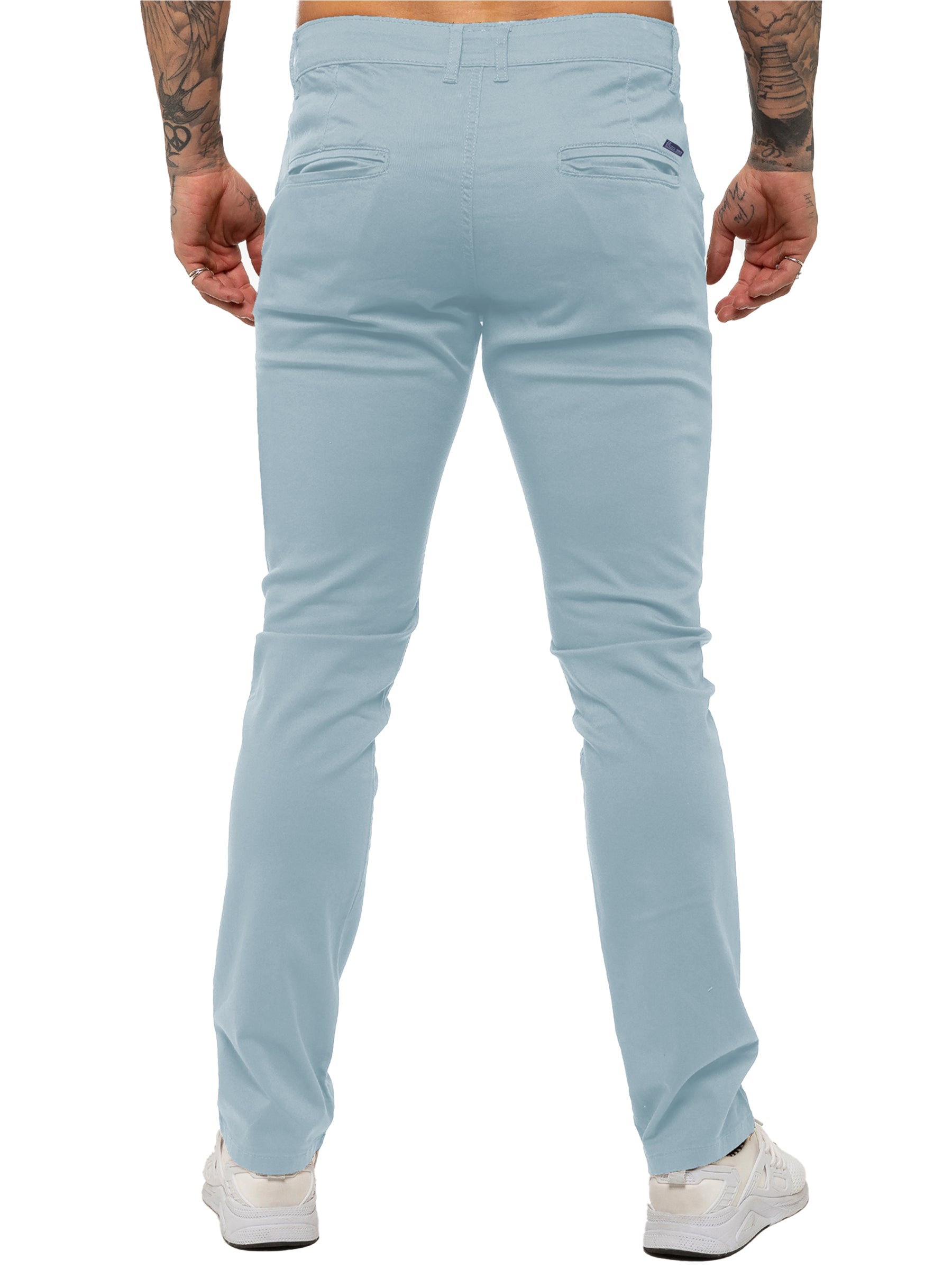 EZ348 NEW Enzo | Mens Slim Fit Stretch Chino Trousers ENZO RAWDENIM