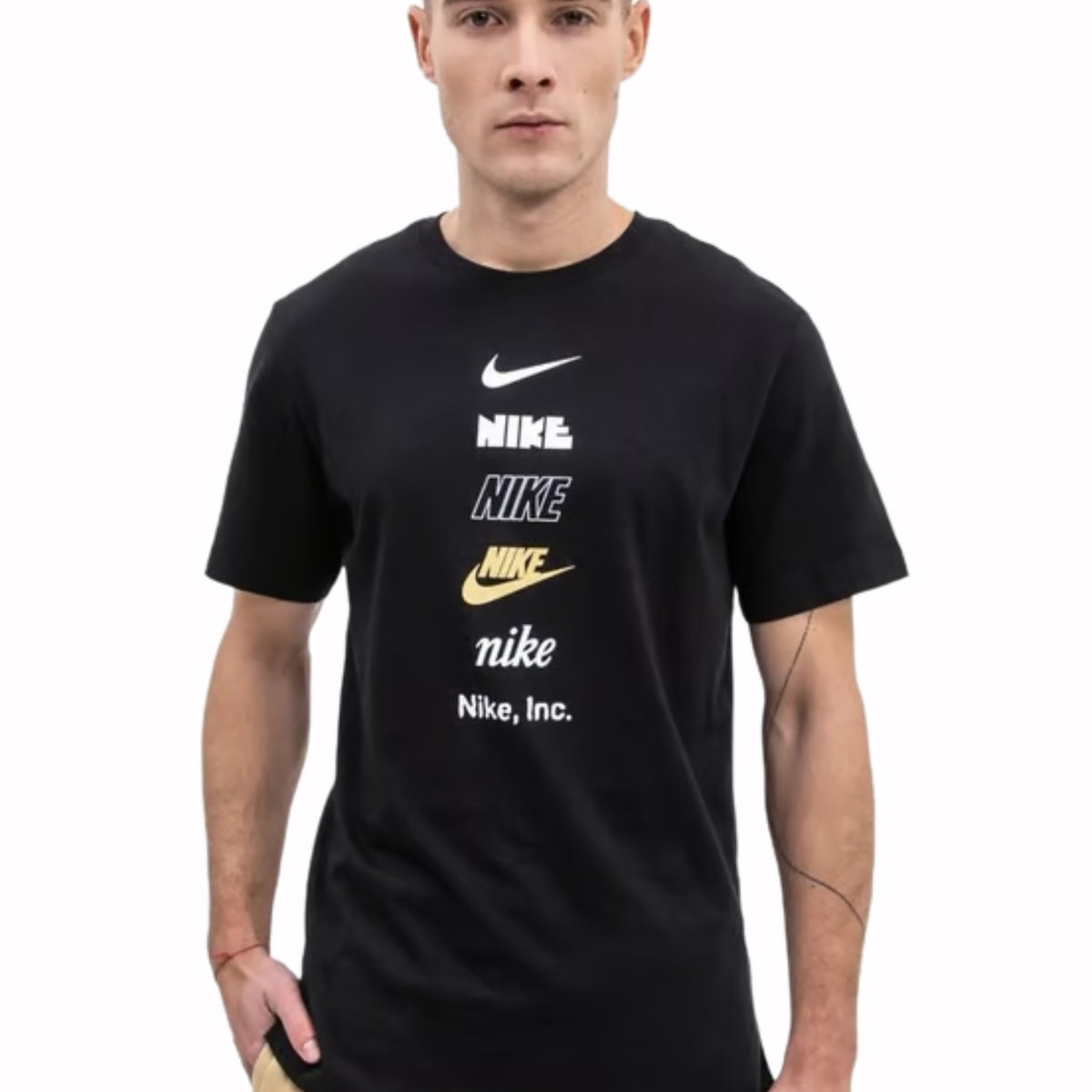 Nike Mens Stacked Logo Crew Neck T Shirt