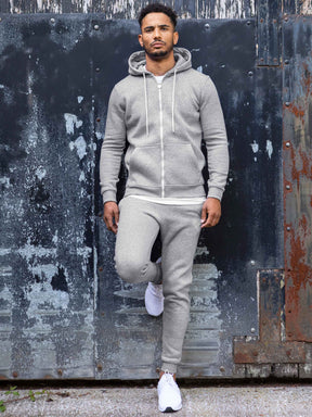 EZHD577 Copy of Mens Zip Up Hooded Fleece Tracksuit Top  | Enzo Designer Menswear ENZO RAWDENIM