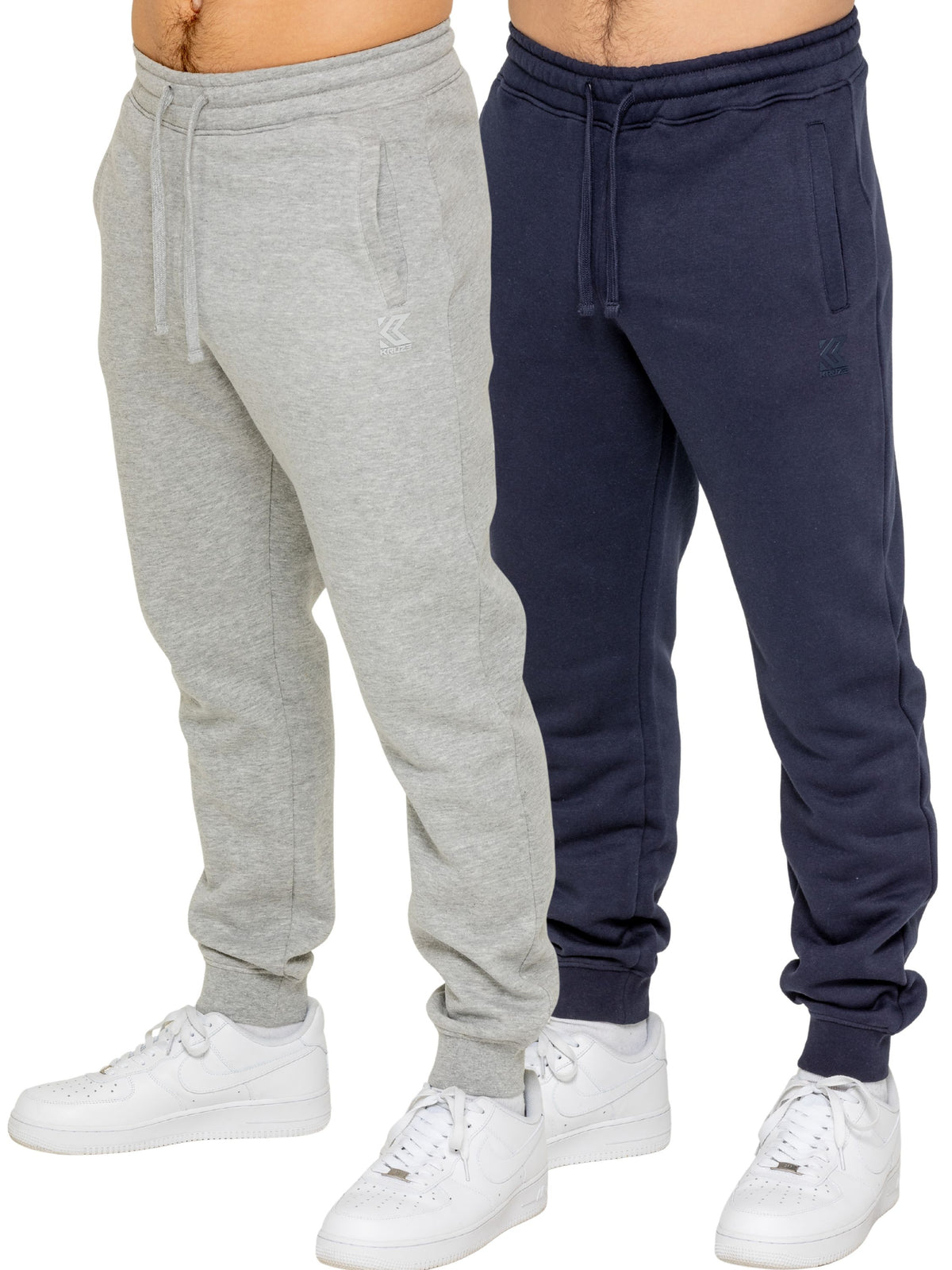 Kruze | Mens Fleece Joggers 2 Pack