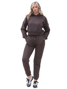 KZLHD131 & KZLJG136 Kruze | Womens Cropped Hoodie Tracksuit KRUZE RAWDENIM