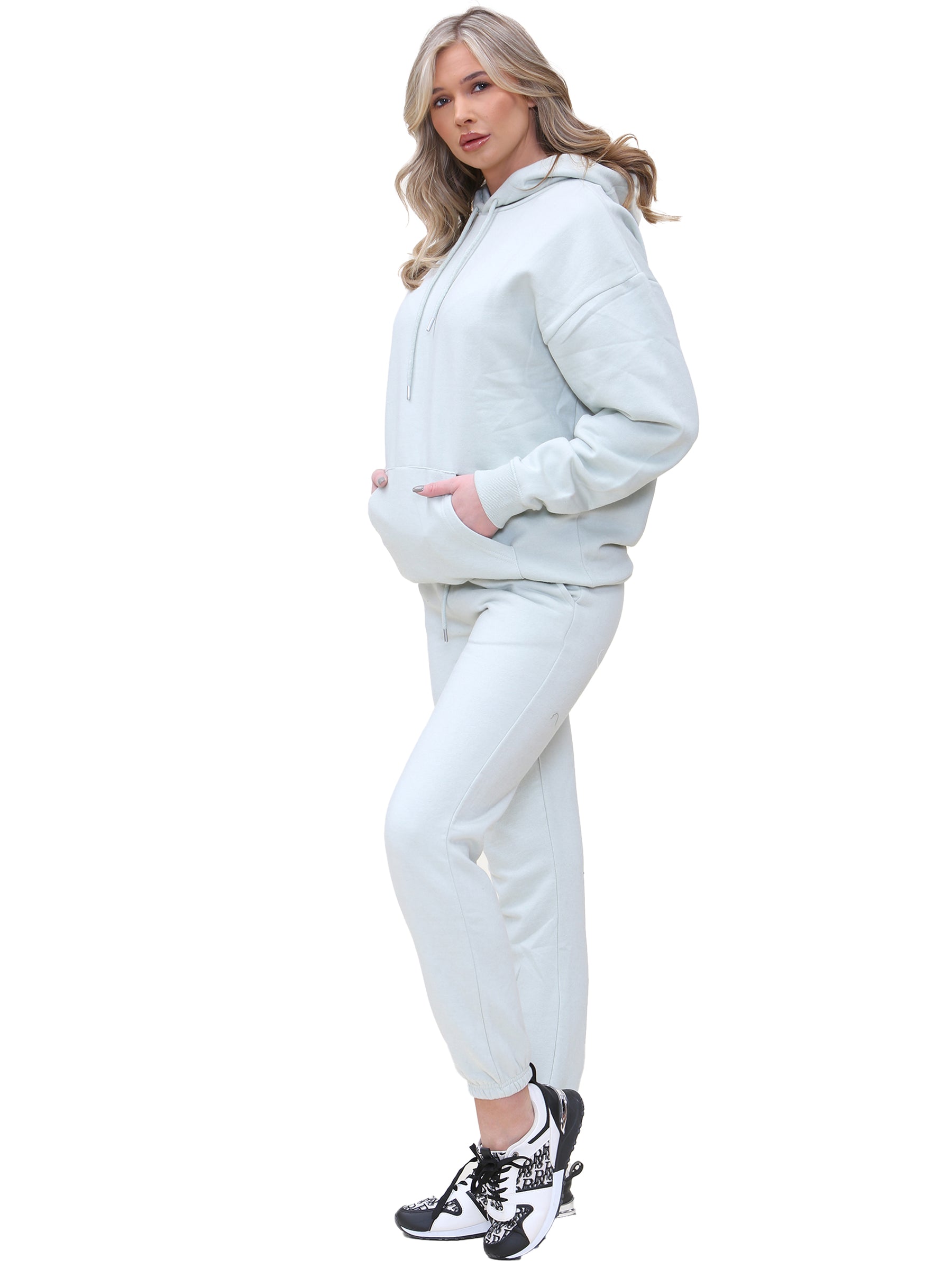 KZLHD130 & KZLJG136 Kruze | Womens Oversized Hooded Tracksuit KRUZE RAWDENIM