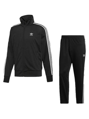 ADIDAS MENS FIREBIRD FT Adidas Mens Firebird 3 Strips Zip Up Full Tracksuit ADIDAS RAWDENIM