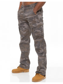 KZ116 Kruze | Mens Combat Cargo Camouflage Trousers KRUZE RAWDENIM