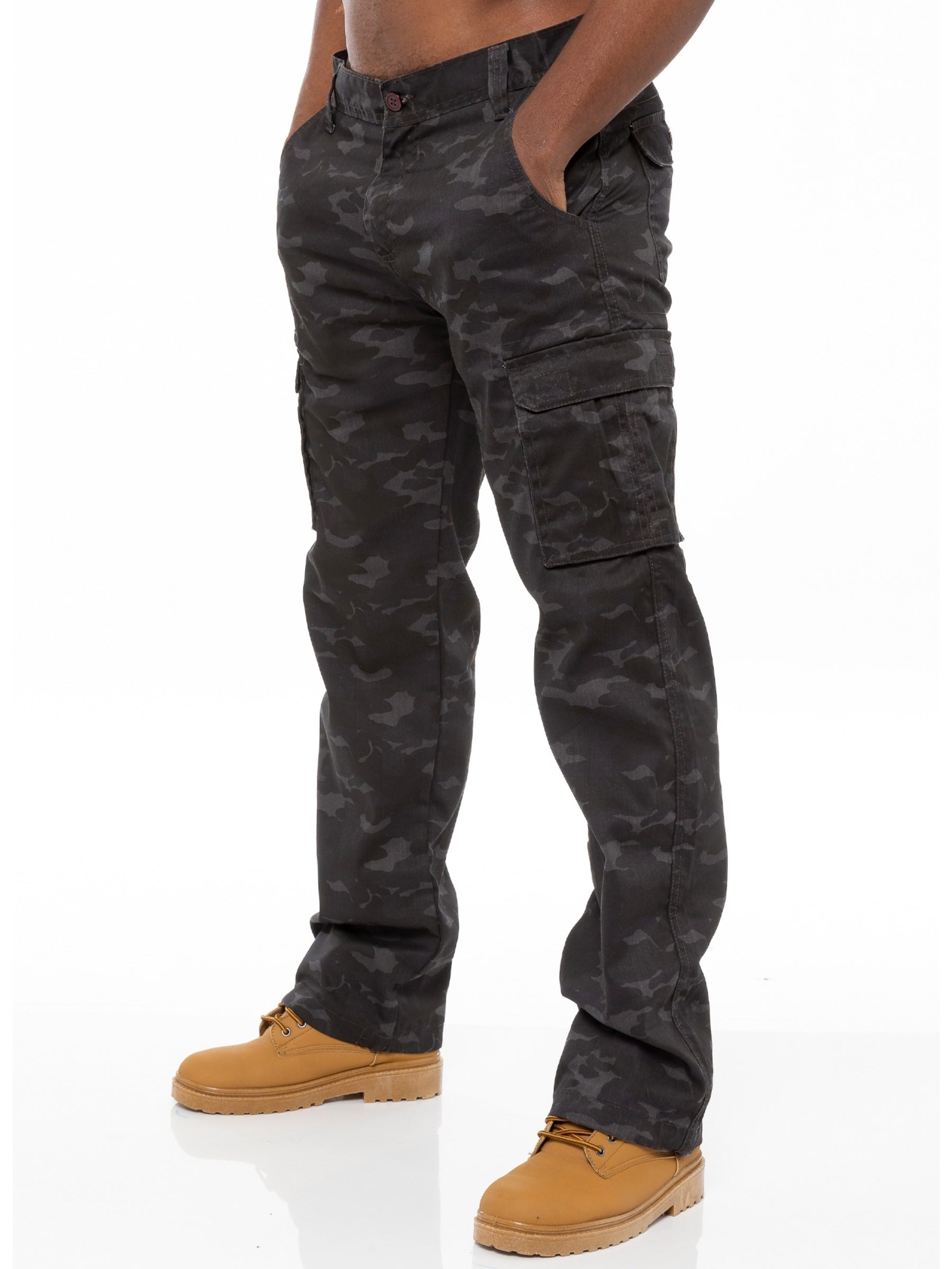 Men's Autumn New Camouflage Plus Size Trousers And Feet Pants Loose black  cargo pants men Full Length Pants - Walmart.com