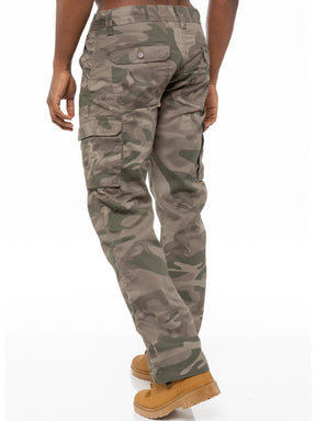 KZ116 Kruze | Mens Combat Cargo Camouflage Trousers KRUZE RAWDENIM
