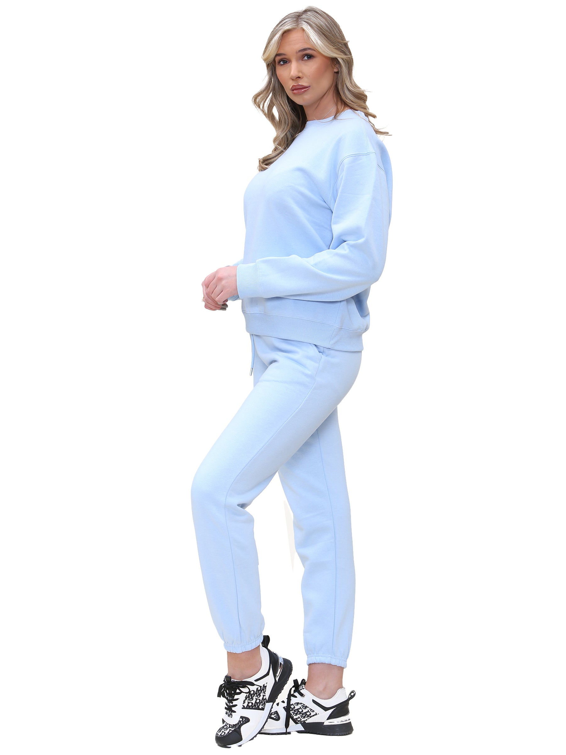 KZLSW133 & KZLJG136 Kruze | Womens Crew Neck Sweatshirt Tracksuit KRUZE RAWDENIM