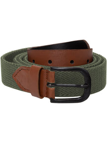 EZ BELTS 07 Accessories | Mens Canvas Elasticated Belt Stretch Womens Unisex Adjustable Buckle | Enzo Designer Menswear ENZO RAWDENIM