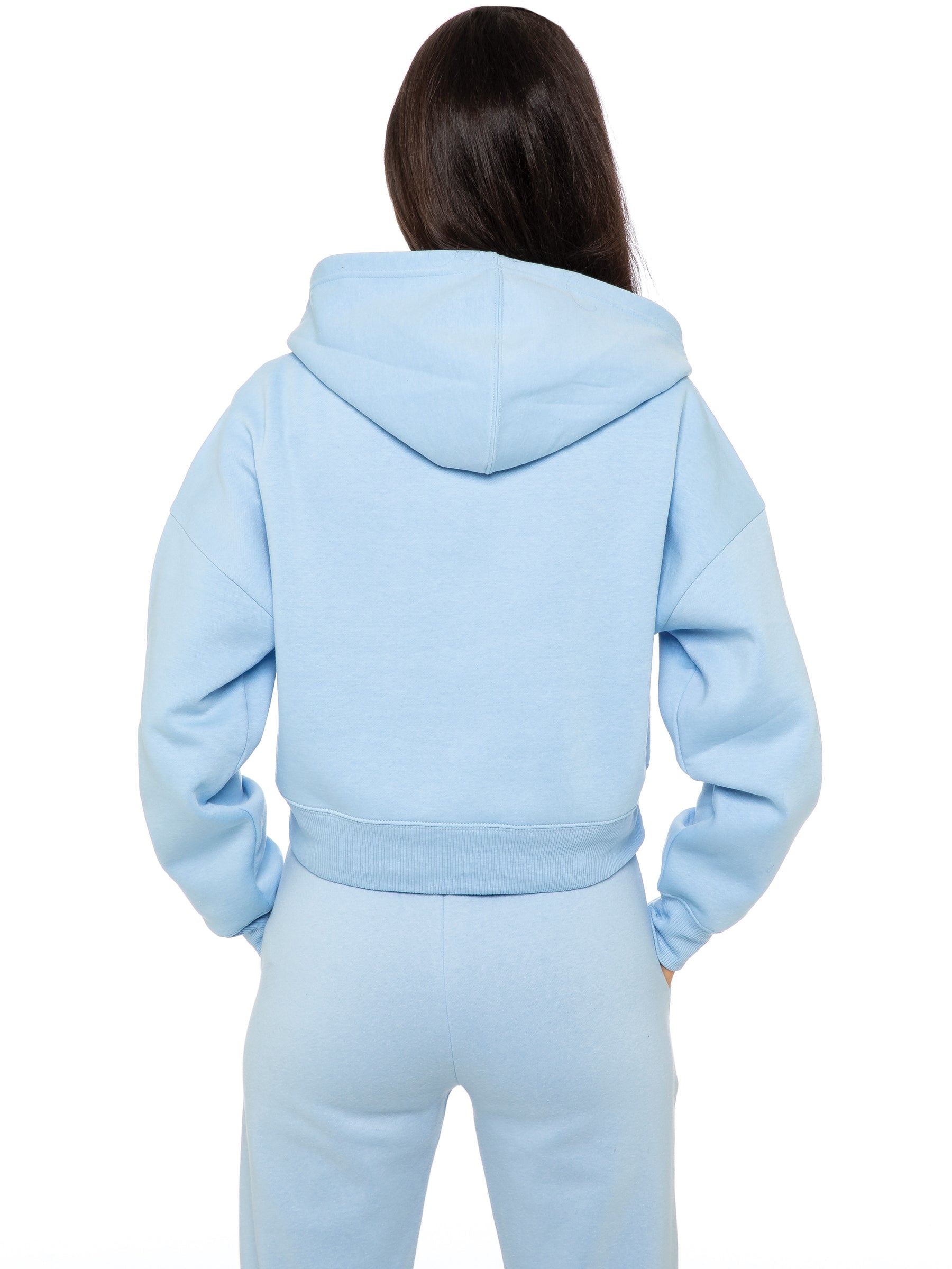 EZLHD588 & EZLJG591 Enzo | Womens Cropped Hoodie Tracksuit ENZO RAWDENIM