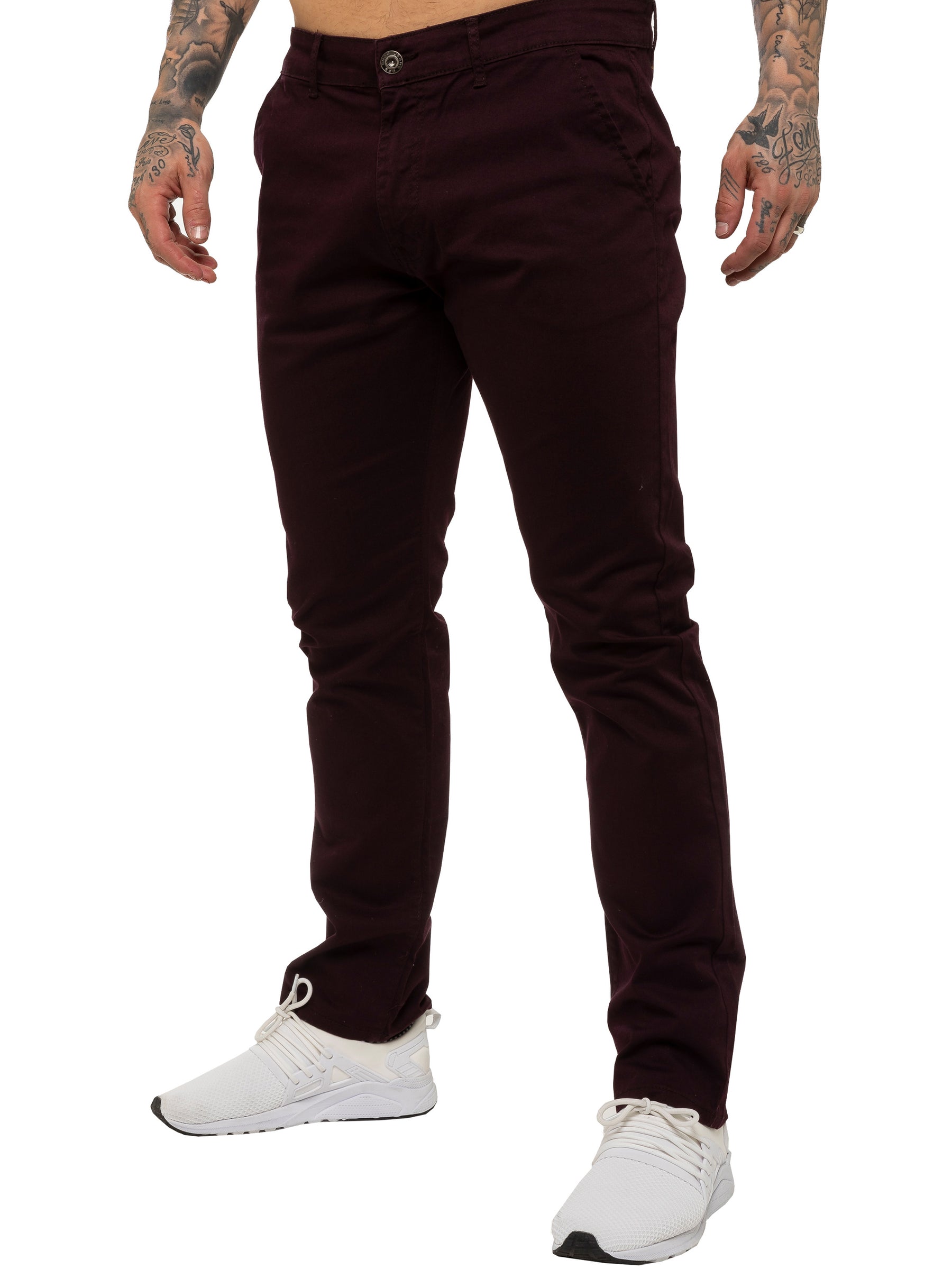 EZ348 Mens Chinos Slim Fit Stretch Jeans | Enzo Designer Menswear ENZO RAWDENIM