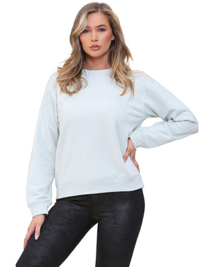 KZLSW133 Kruze | Womens Long Sleeve Crew Neck Casual Sweatshirt KRUZE RAWDENIM