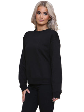 KZLSW133 Kruze | Womens Long Sleeve Crew Neck Casual Sweatshirt KRUZE RAWDENIM