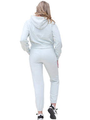 KZLHD131 & KZLJG136 Kruze | Womens Cropped Hoodie Tracksuit KRUZE RAWDENIM