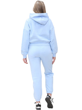 KZLHD131 & KZLJG136 Kruze | Womens Cropped Hoodie Tracksuit KRUZE RAWDENIM