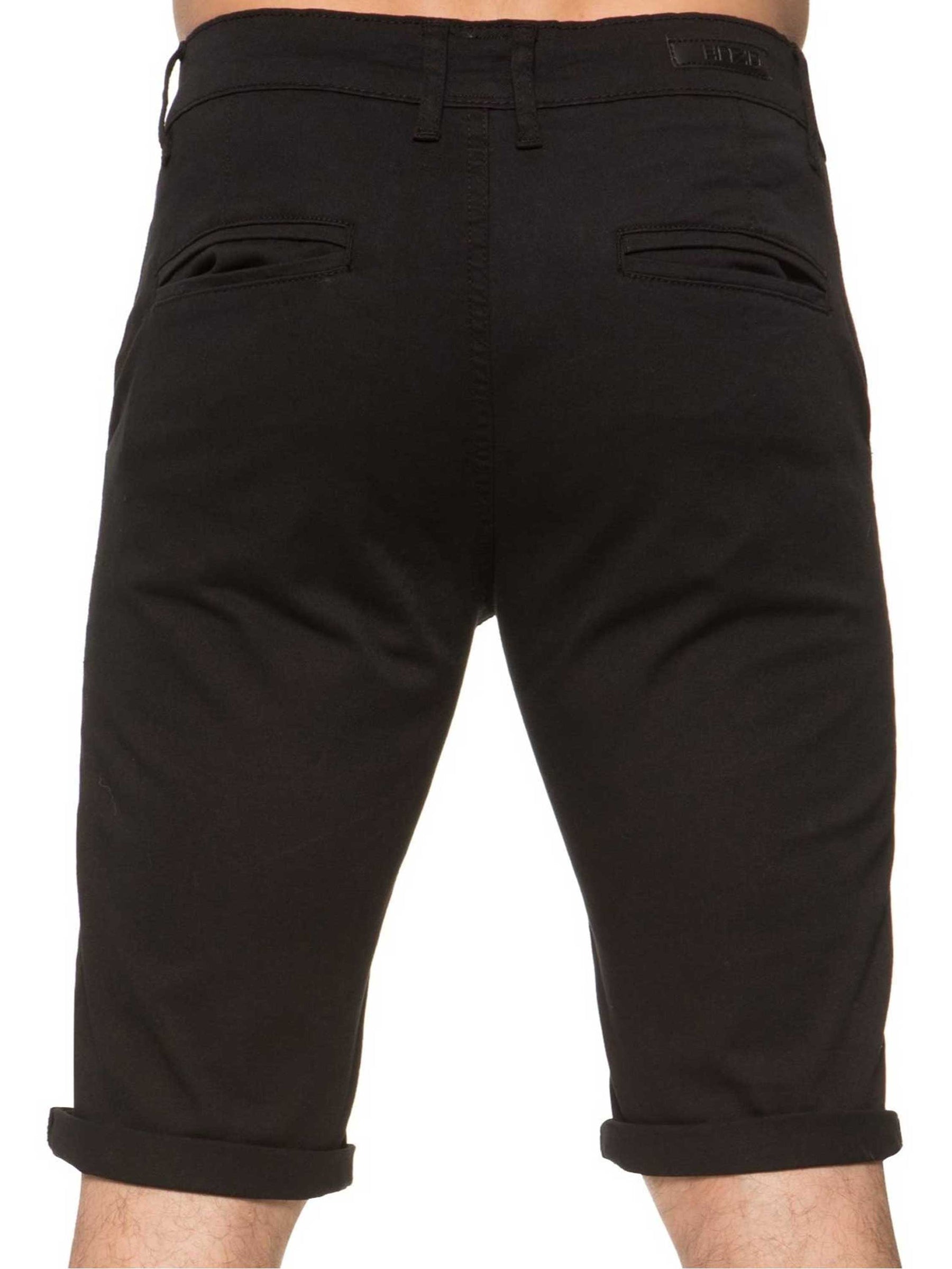 EZS348 Mens Slim Fit Stretch Chino Shorts | Enzo Designer Menswear ENZO RAWDENIM