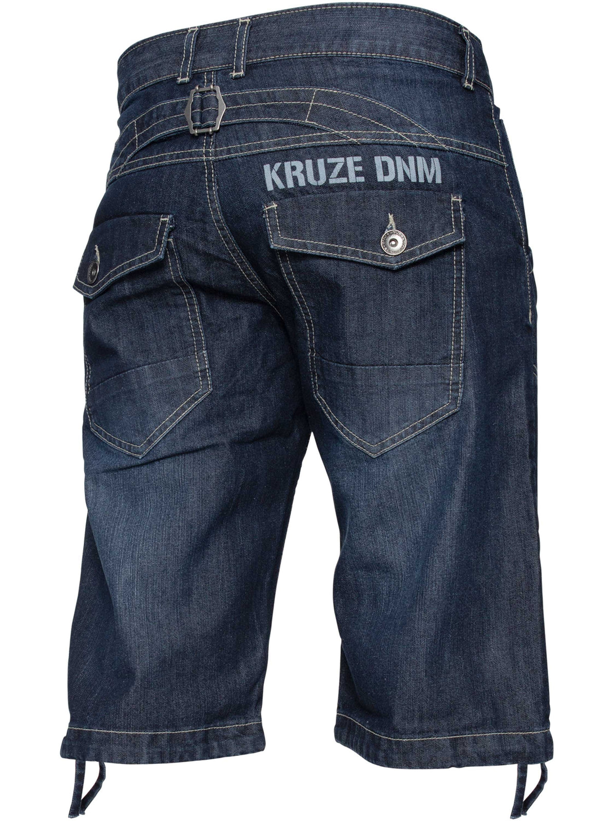 KZS102 Kruze | Designer Mens Denim Regular Fit Shorts KRUZE RAWDENIM