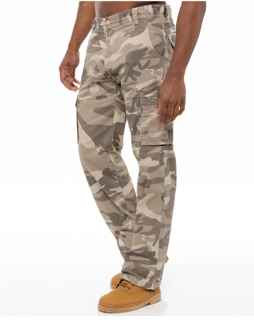 Kruze | Mens Cargo Camo Trousers