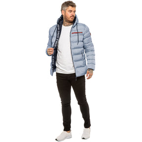 MENS ICON JACKET Icon Mens Puffer Hooded Zip Up Winter Jacket GUEST BRAND RAWDENIM