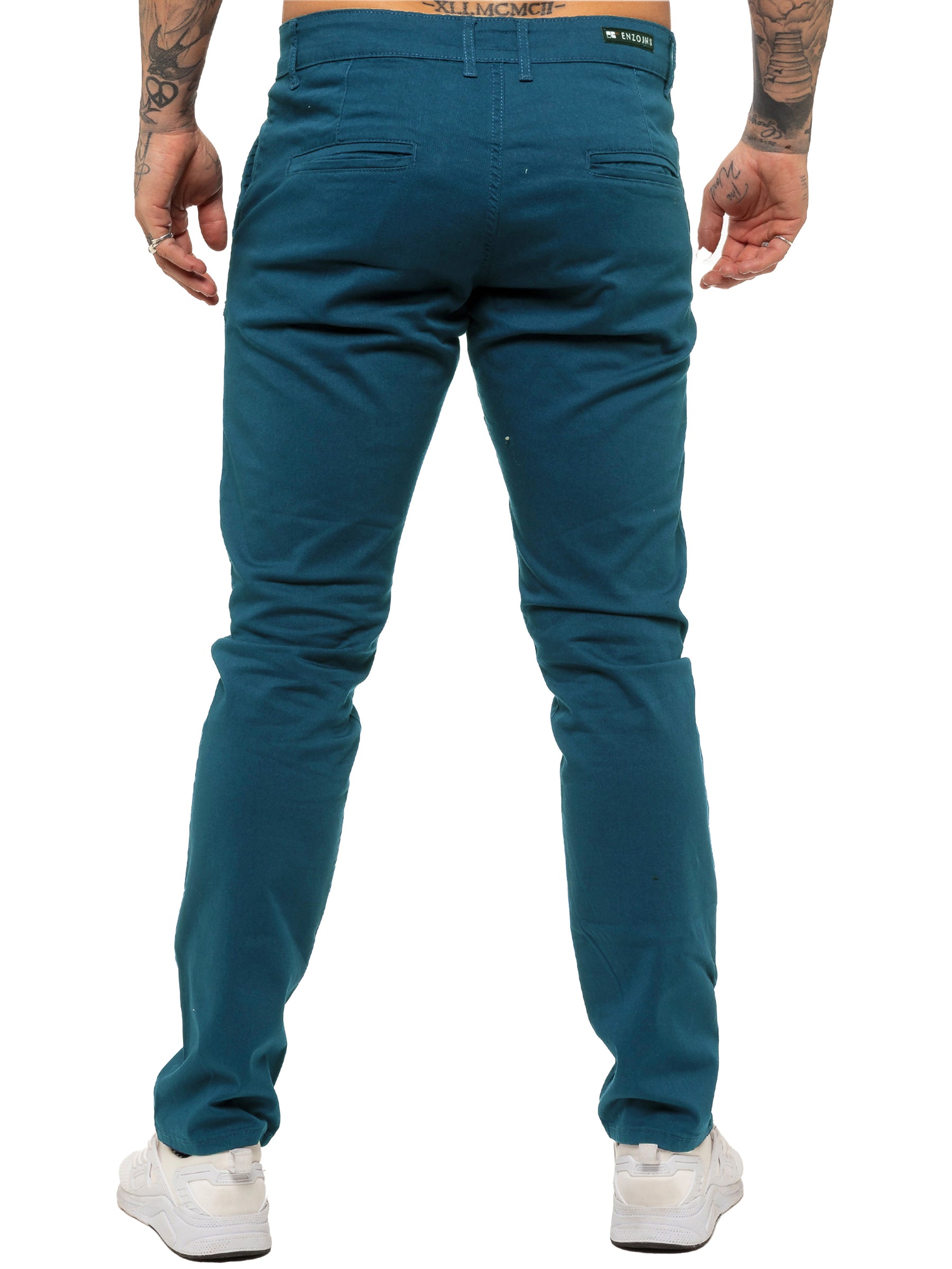 EZ348 Mens Chinos Slim Fit Stretch Jeans | Enzo Designer Menswear ENZO RAWDENIM