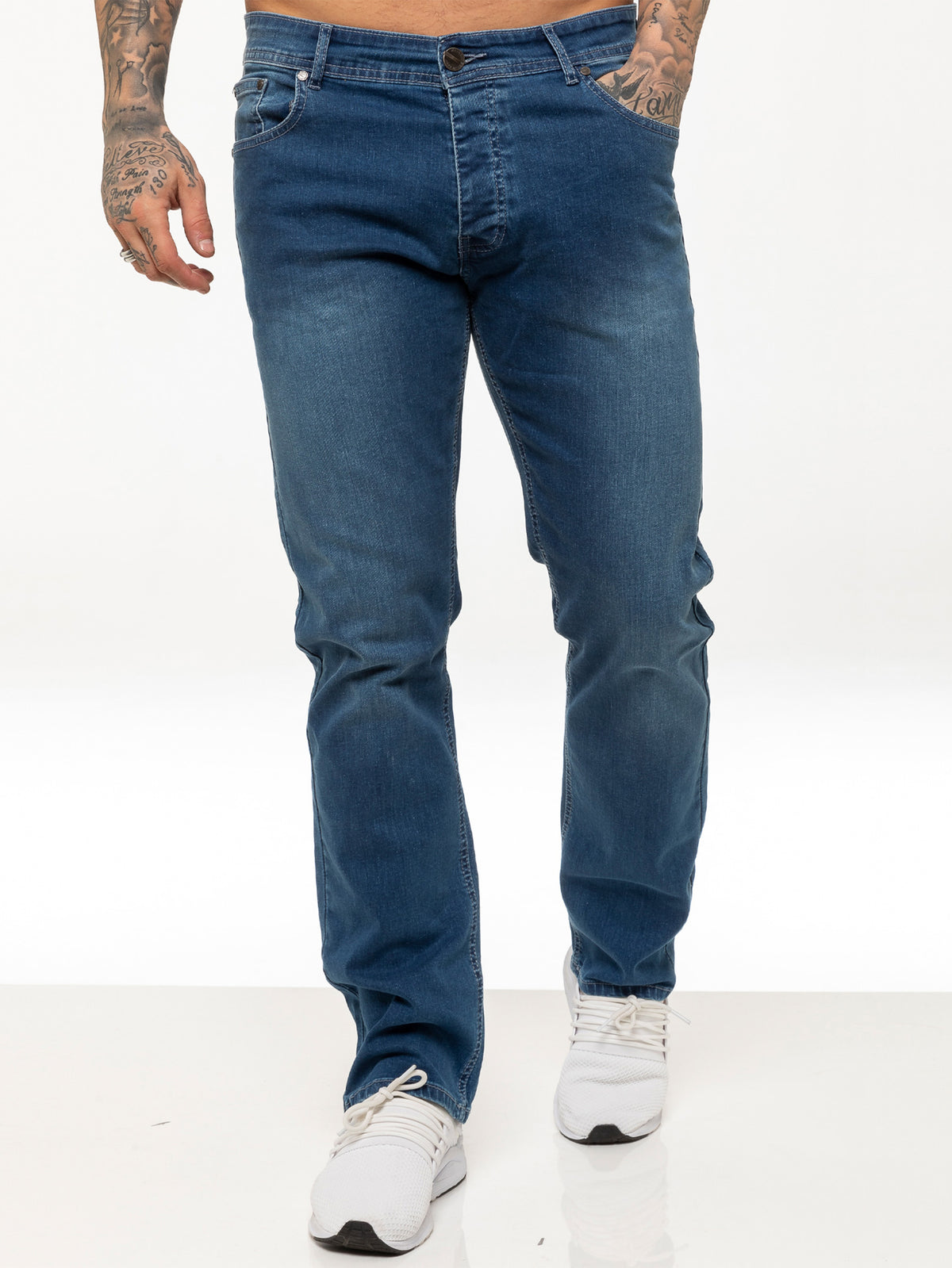 EZ359 LSW Mens Regular Fit Stretch Denim Jeans | Enzo Designer Menswear ENZO RAWDENIM
