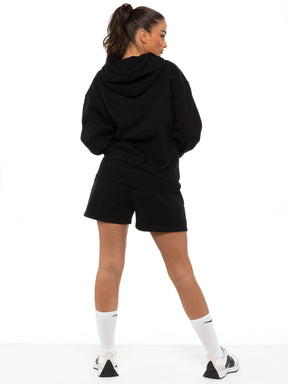 EZLHD587 & EZLS597 Enzo | Womens Oversized Pullover Hoodie Tracksuit Set With Shorts ENZO RAWDENIM