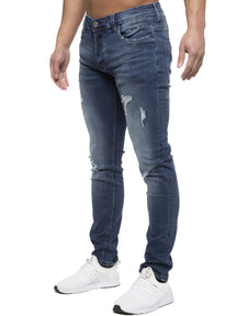 EM625 ETO | Mens Designer Hyperstretch Skinny Fit Distressed Jeans ETO RAWDENIM