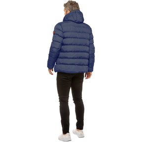 MENS ICON JACKET Icon Mens Puffer Hooded Zip Up Winter Jacket GUEST BRAND RAWDENIM