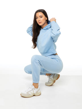 EZLHD588 & EZLJG591 Enzo | Womens Cropped Hoodie Tracksuit ENZO RAWDENIM