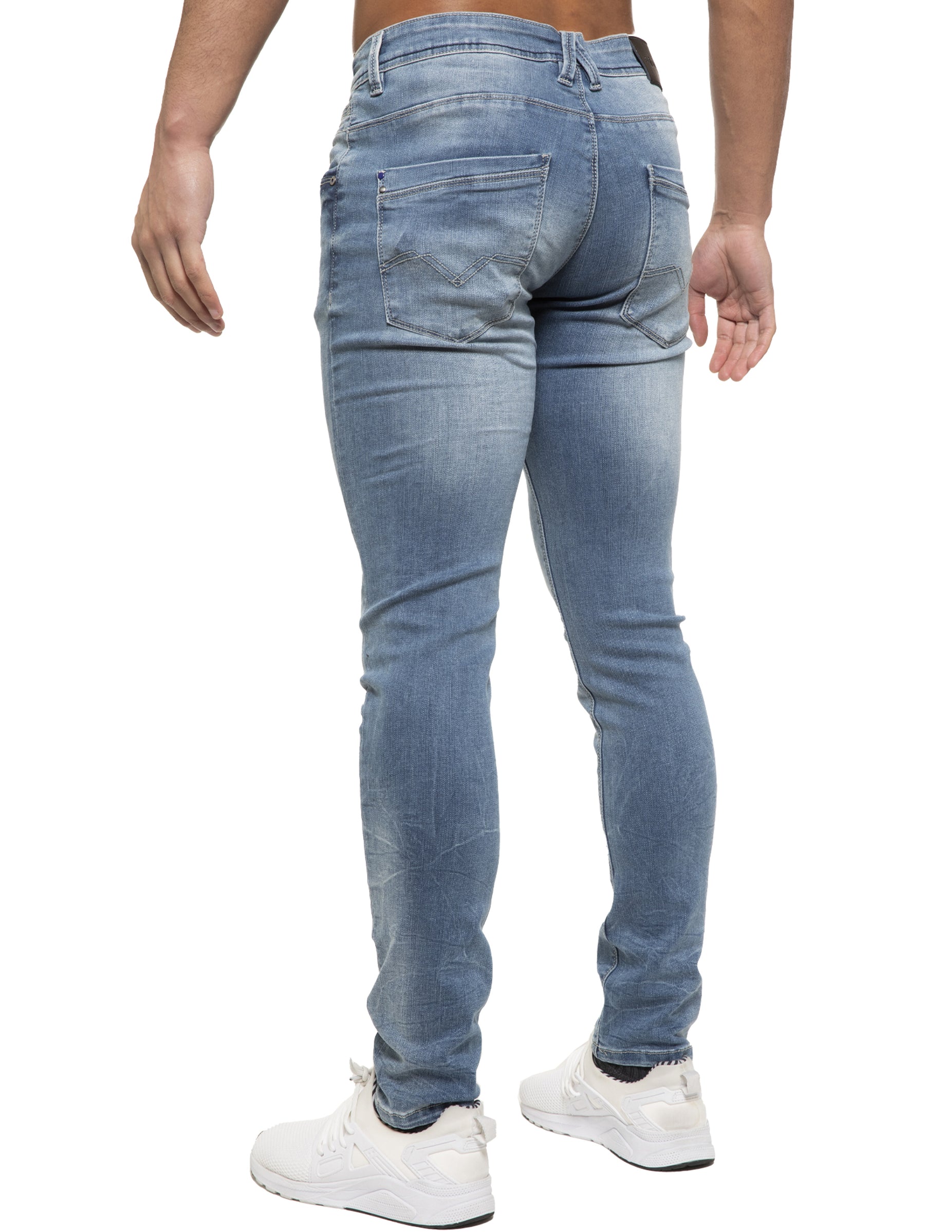 EM625 ETO | Mens Designer Hyperstretch Skinny Fit Distressed Jeans ETO RAWDENIM