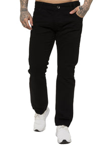 EZ356 Mens Designer Straight Leg Regular Fit Denim | Enzo Designer Menswear ENZO RAWDENIM