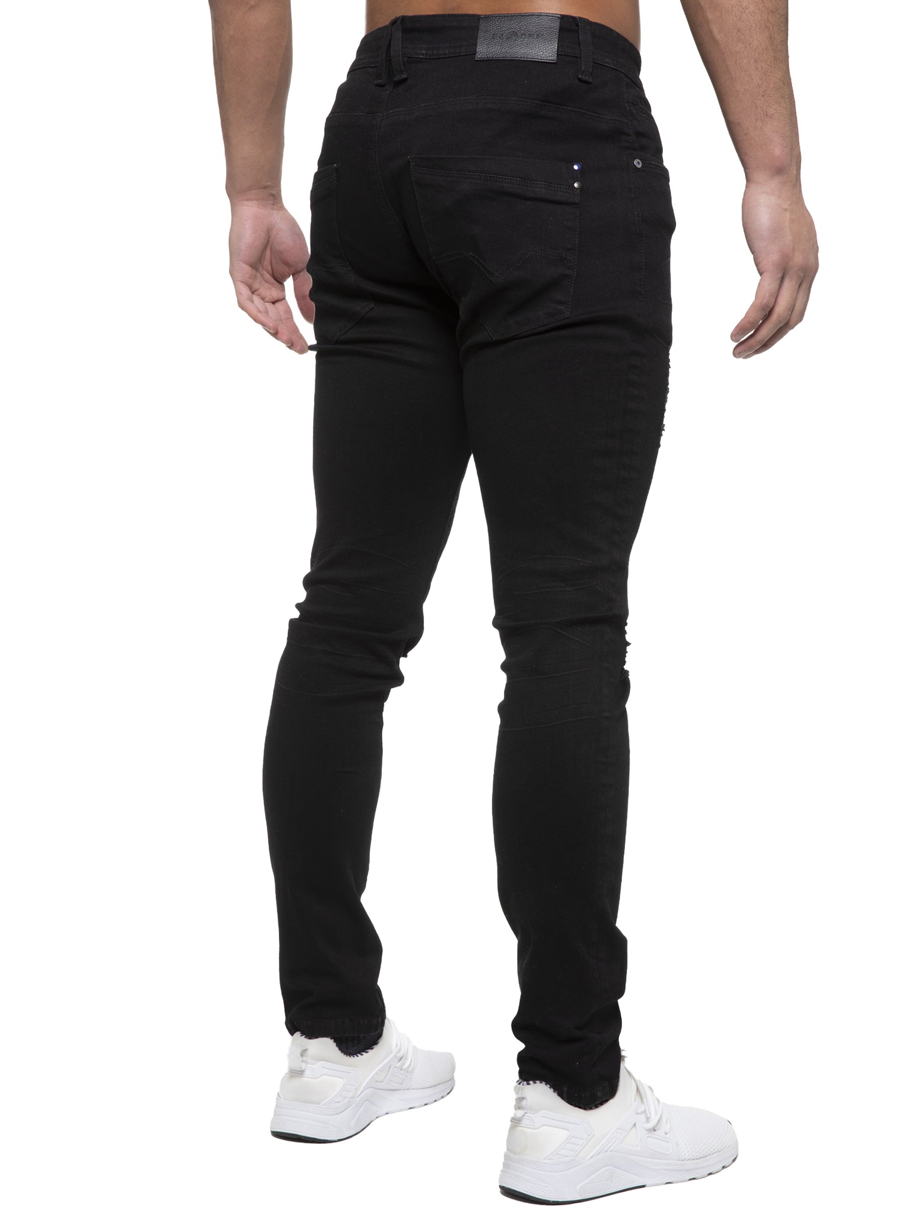 ETO Mens Designer Hyperstretch Skinny Fit Distressed Jeans