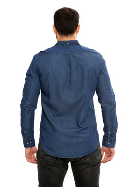 GANT SHIRT LS Gant Mens Regular Fit Shirts | The Indigo Shirt GANT RAWDENIM