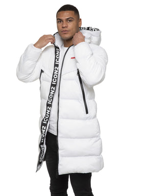 ICON LONG JACKET Icon Mens Puffer Long Jacket GUEST BRAND RAWDENIM