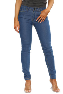 EZL418 Ladies Skinny Stretch Slim Fit Denim Jeans | Enzo Designer Womenswear ENZO RAWDENIM