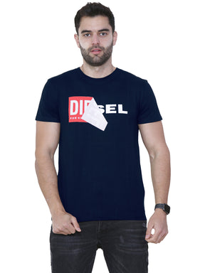 DIESEL QA Diesel Mens Double Logo Short Sleeve T Shirt | T-Diego QA DIESEL RAWDENIM