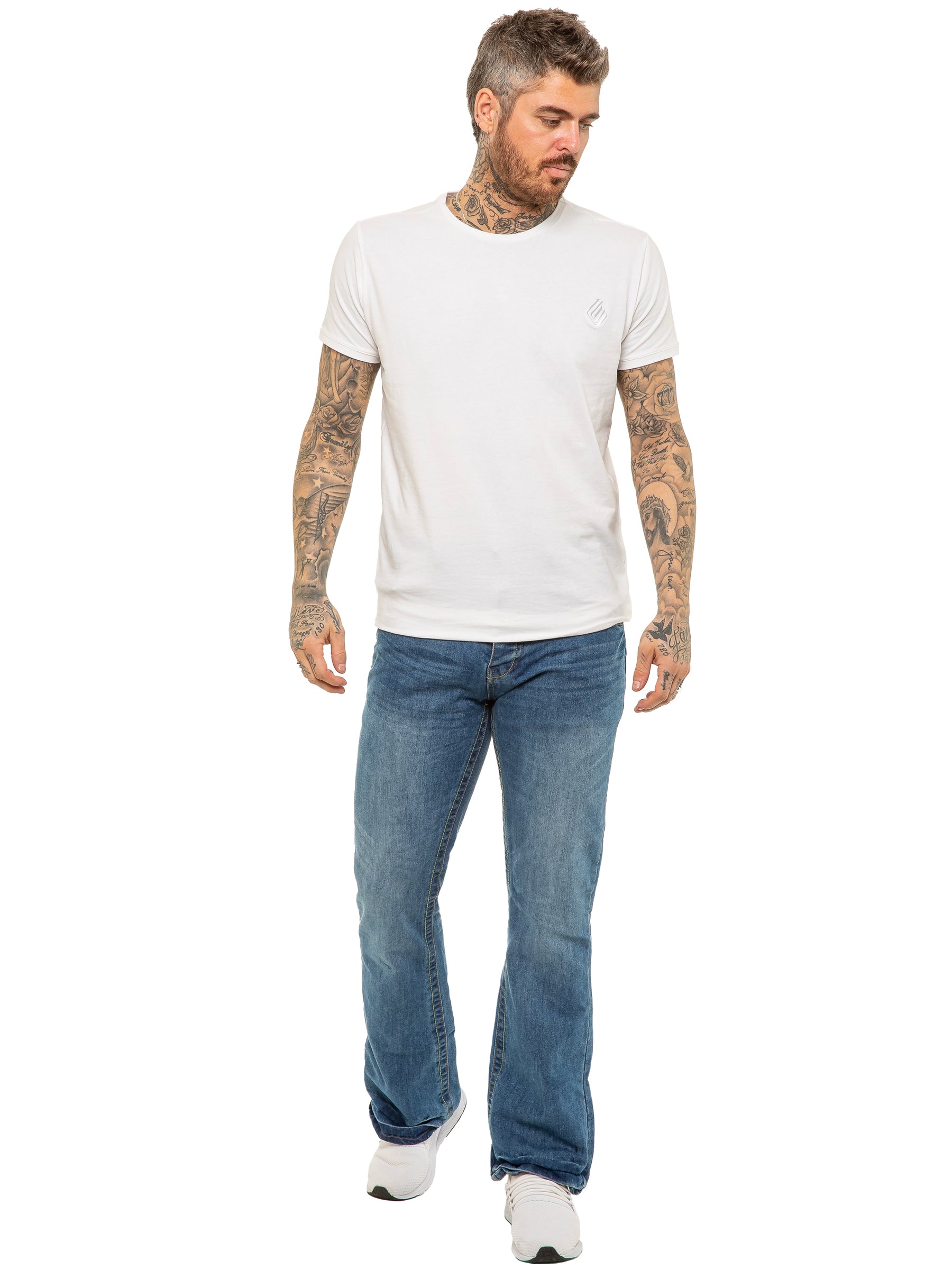 A31 - A42 Men's Classic Boot Cut Denim Jeans | APT Designer Menswear APT RAWDENIM