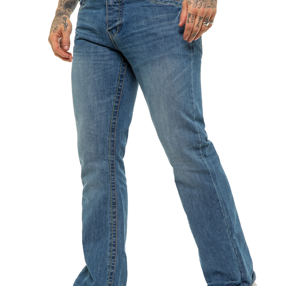 APT Designer Men s Classic Boot Cut Denim Jeans