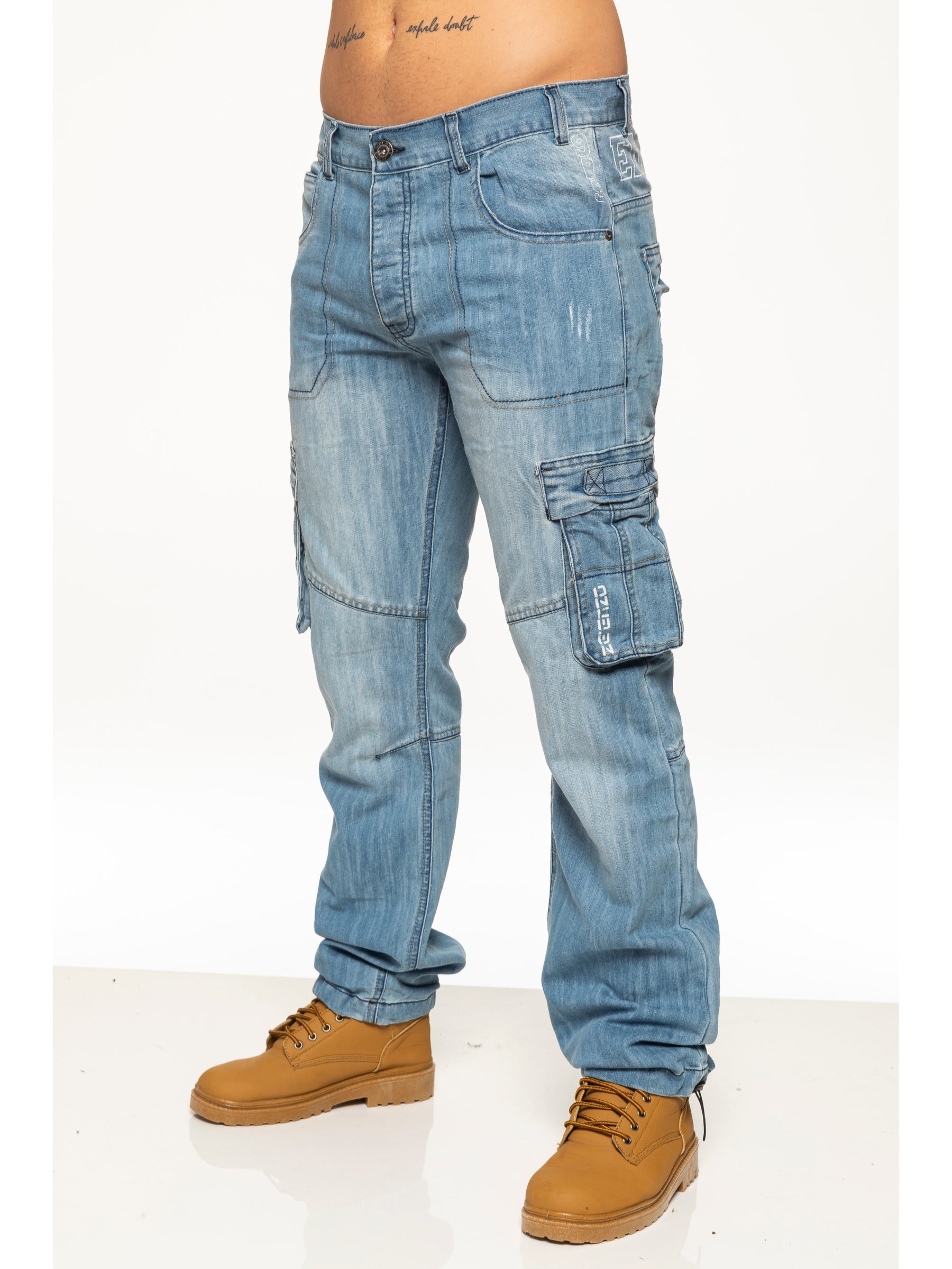wybzd Women High Waisted Wide Leg Denim Jeans Loose Baggy Cargo Flare Pants  E-Girl Streetwear - Walmart.com