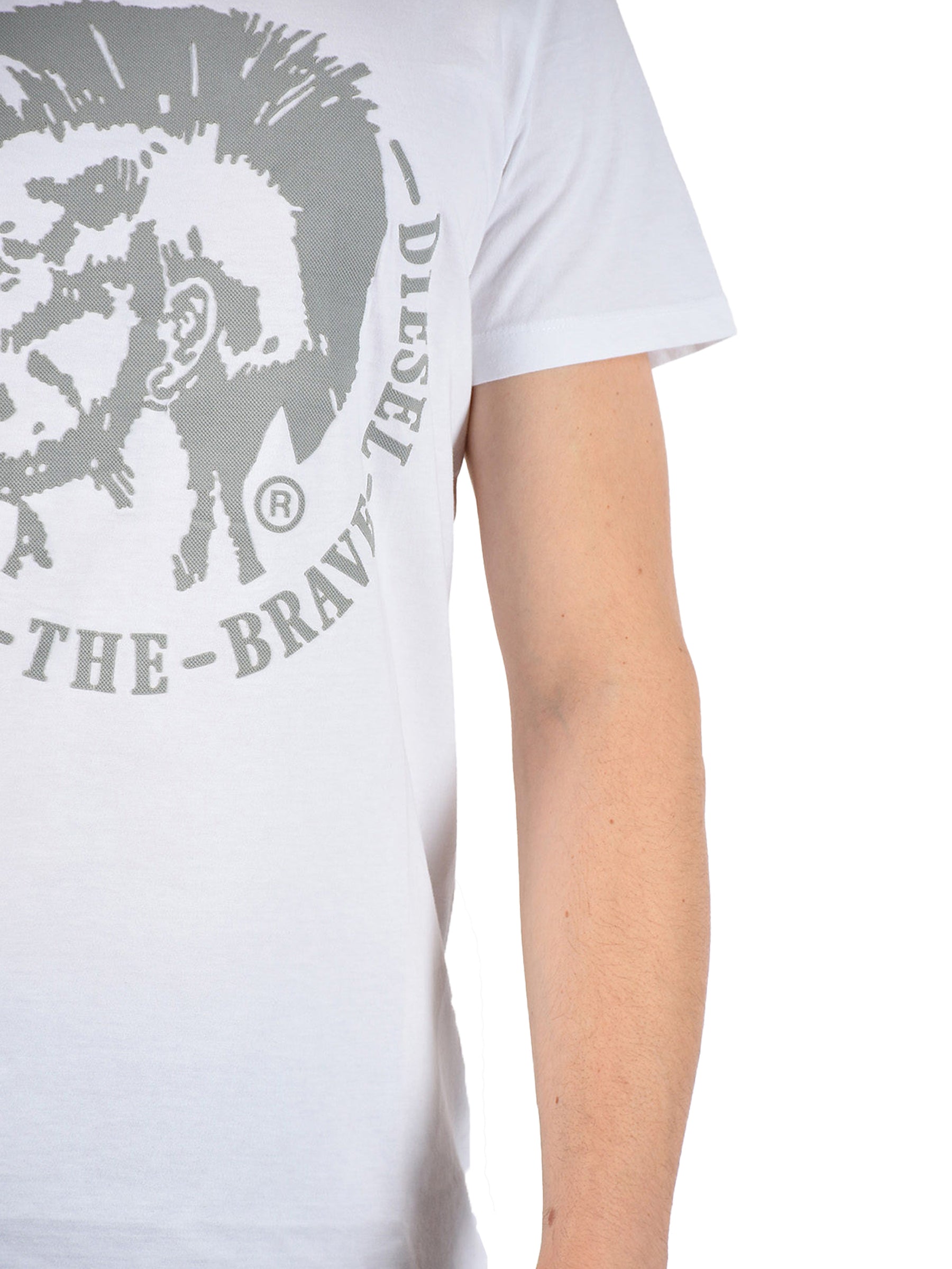 DIESEL THE BRAVE T SHIRT Mens Diesel Brave Casual Short Sleeve Cotton Crew Neck T-Shirt DIESEL RAWDENIM