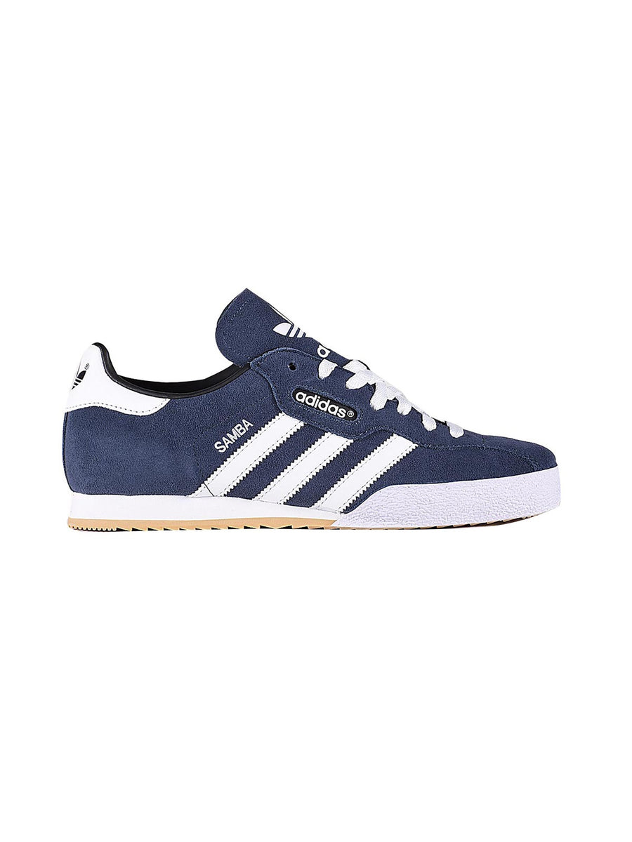 Adidas samba super deals suede in navy blue