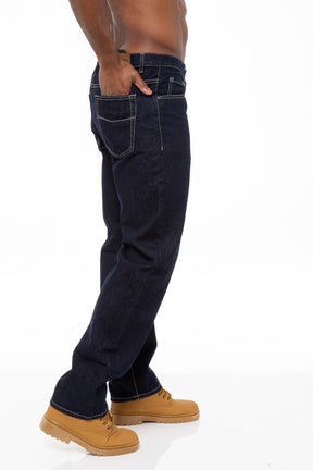 BCB3 Mens Indigo Wash Classic Denim Jeans BCB3 | Blue Circle Designer Menswear BCB RAWDENIM