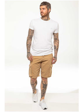 KZS129 Kruze Mens Soft Cotton Cargo Summer Shorts KRUZE RAWDENIM
