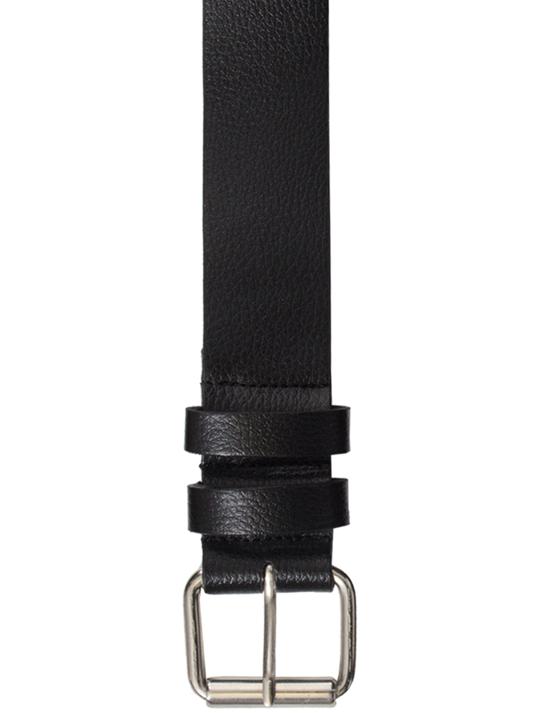 KZ001 BLACK Accessories | Mens PU Leather Buckle Belt | Kruze Designer Menswear KRUZE RAWDENIM