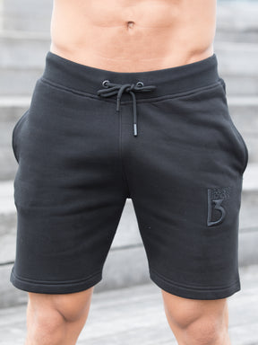 BSH04 Mens Elasticated Waist Gym Running Fleece Jogging Shorts Bound By Honour RAWDENIM