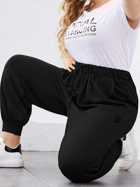 EZOJ587 Joggers ENZO Designer Womenswear | Womens Oversized Gym Cuffed Lounge Jogger Pants ENZO RAWDENIM