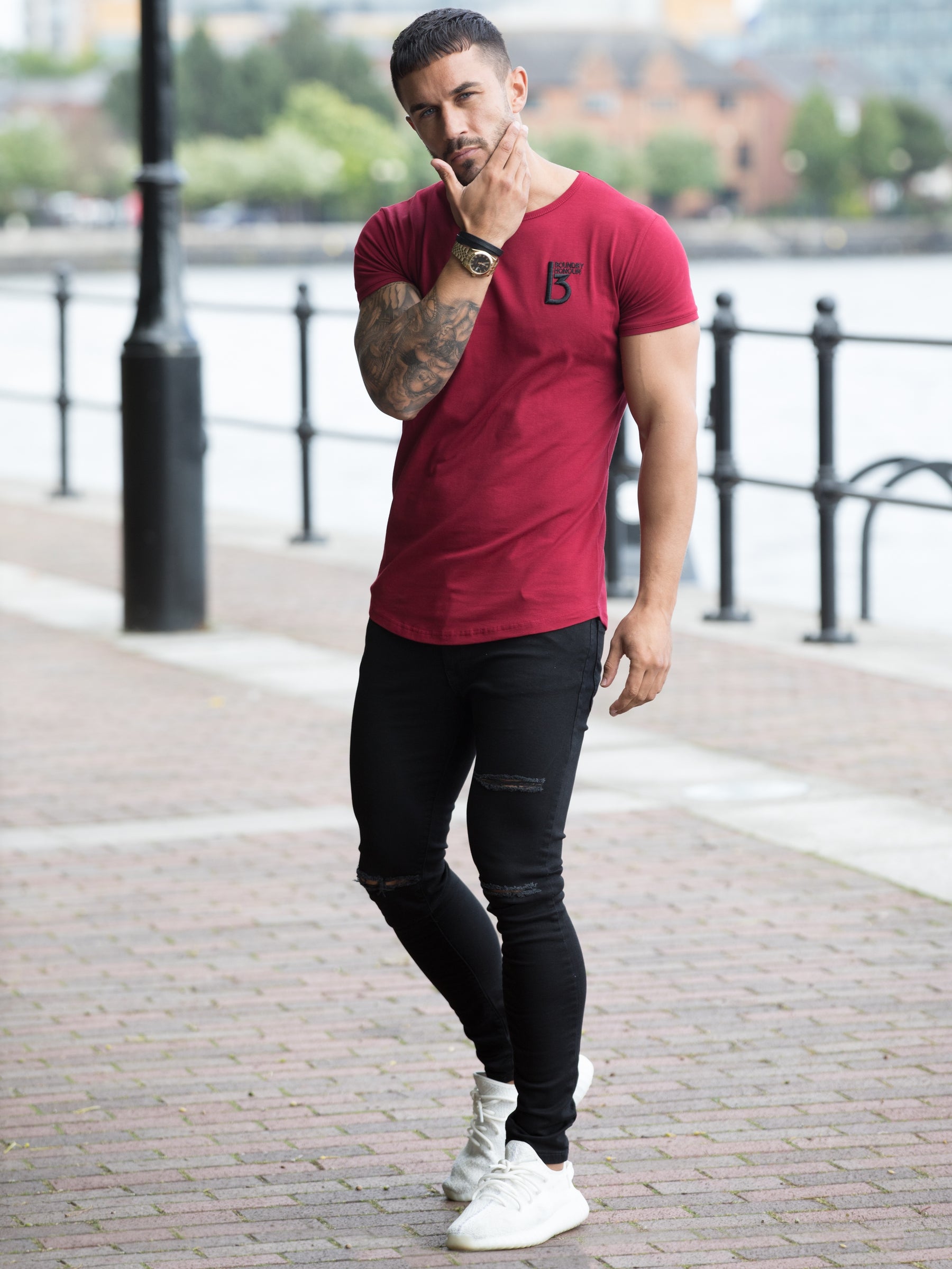 BST24 Clearance | BBH Men's Branded Short Sleeve Athletic T-shirt | Bound By Honour Bound By Honour RAWDENIM