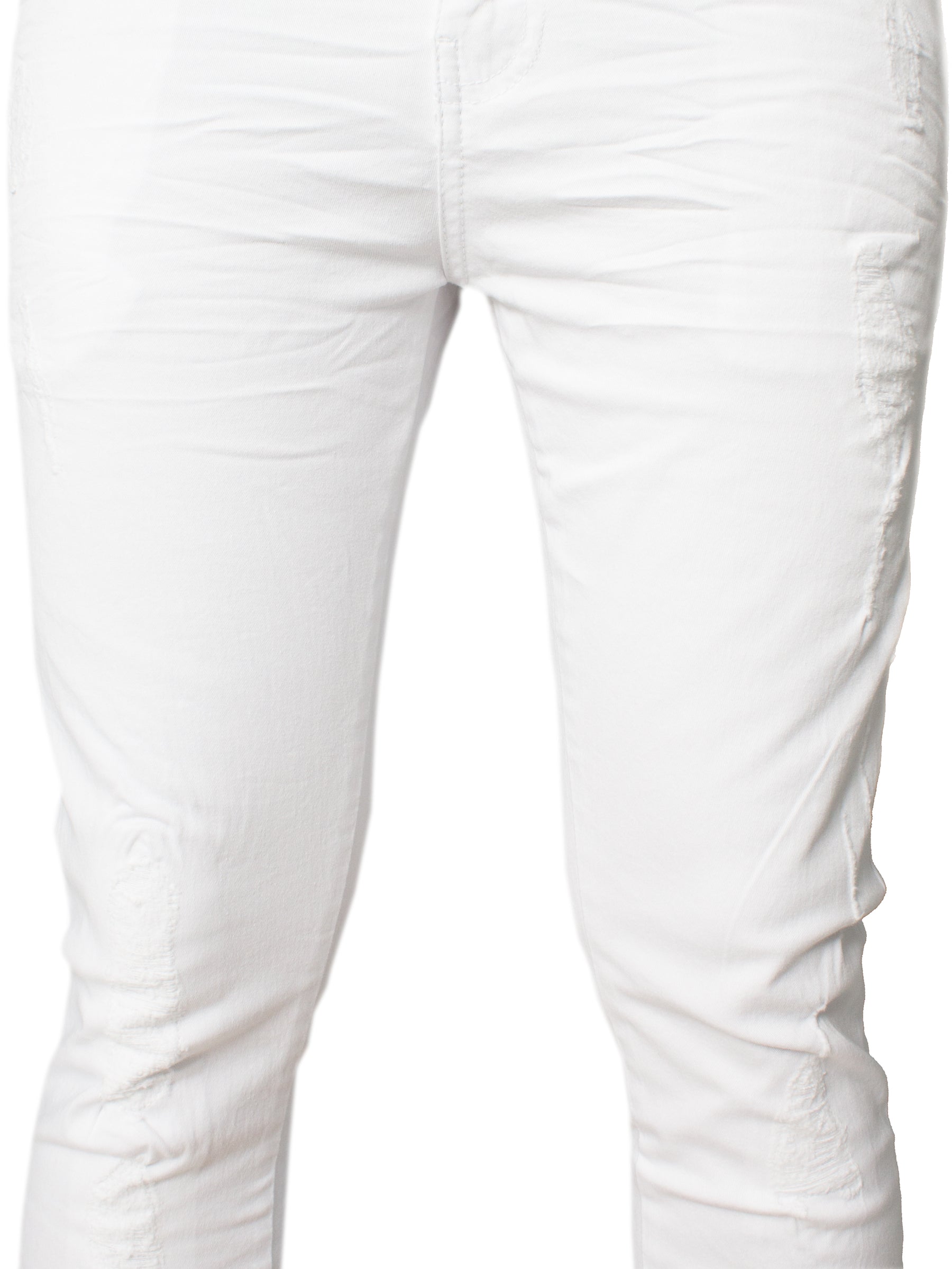 EZ361 Super Skinny Stretch Rip & Repair Slim Jeans | Enzo Designer Menswear ENZO RAWDENIM